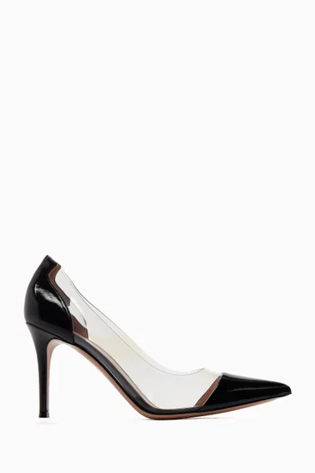 Plexi 85 Pumps in Leather & PVC
