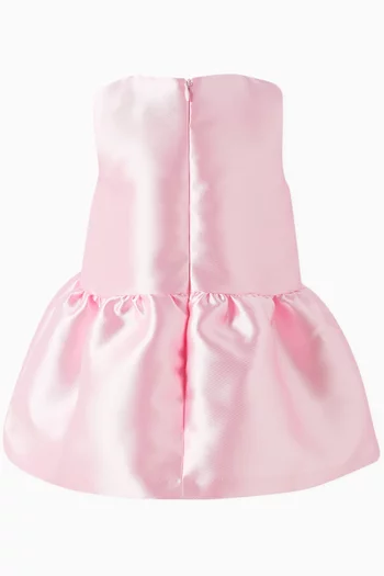 Guilded Bow Dress in Satin