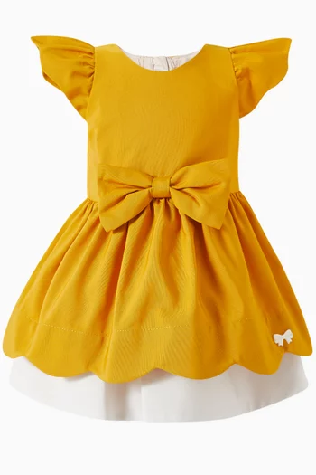 Scalloped Dress & Bloomers Set