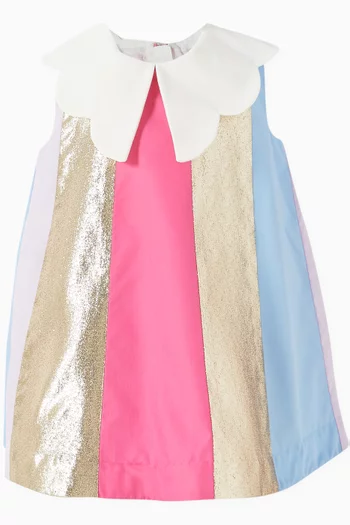 Rainbow Trapeze Dress & Bloomers Set