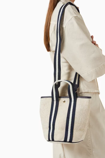Small Cruise Bucket Tote Bag in Tweed