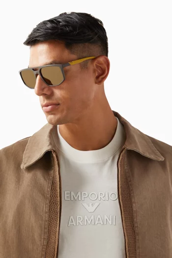 Aviator Sunglasses in Bio-based Nylon Fibre