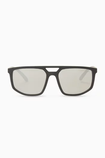Aviator Sunglasses in Bio-based Nylon Fibre