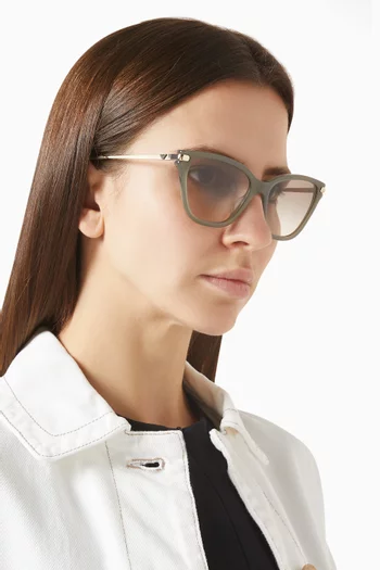Cat-eye Sunglasses in Bio-acetate