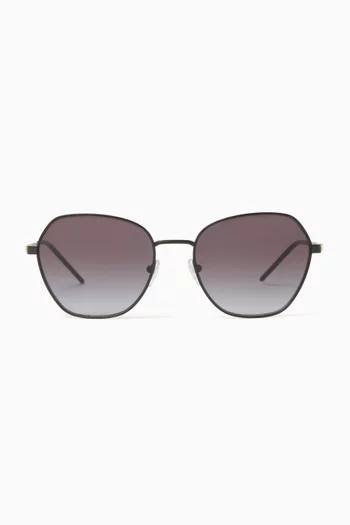 Irregular-shaped  Sunglasses in Metal