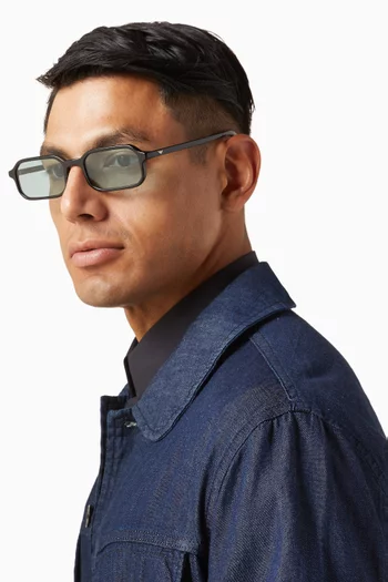 Rectangular Sunglasses in Bio-acetate