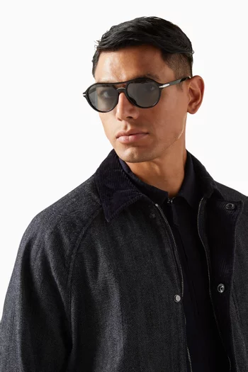 Round Sunglasses in Acetate