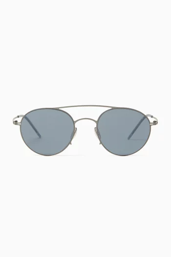 Round Sunglasses in Metal