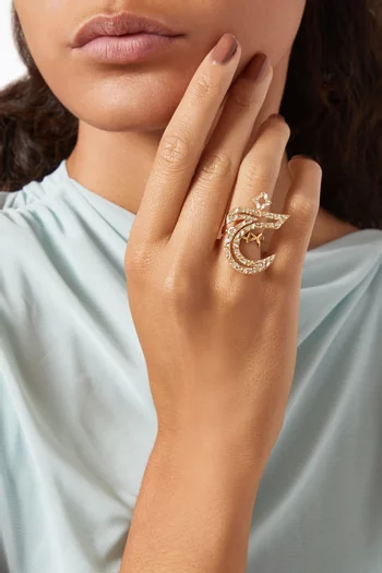Masar 'Khaa' Diamond Ring in 18kt Gold