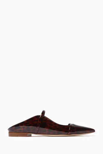 Maureen Leopard-print Mules in Patent Leather