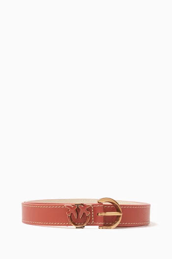 Love Birds Belt in Leather