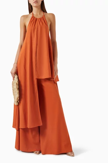 Nata Wide-leg Pants in Viscose-blend