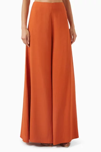Nata Wide-leg Pants in Viscose-blend