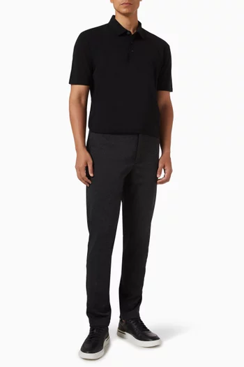 x Beckham Parris Polo Shirt in Cotton & Silk