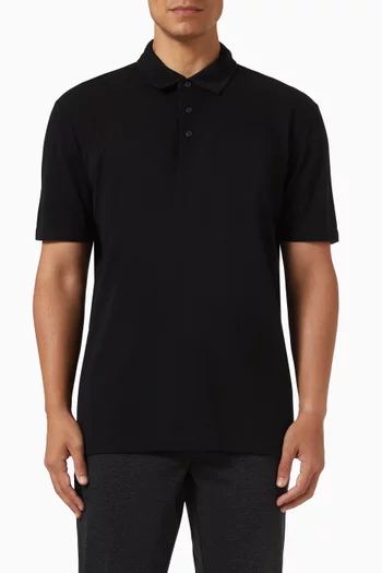 x Beckham Parris Polo Shirt in Cotton & Silk