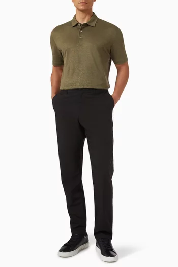x Beckham Parris Polo Shirt in Linen