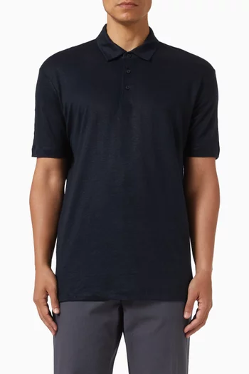 x Beckham Parris Polo Shirt in Linen