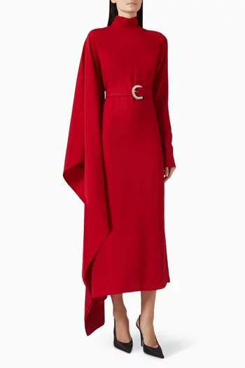 Tanning Kaftan in Crepe-cady