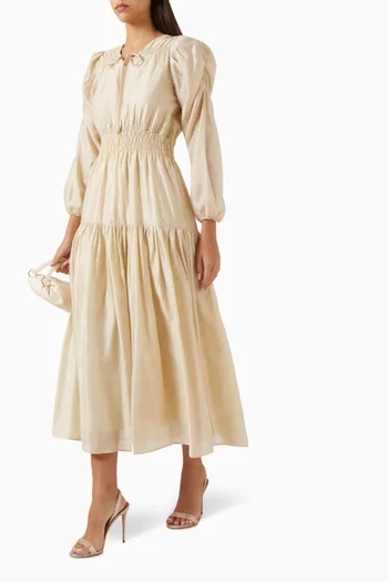 Ruffle Dress in Lyocell