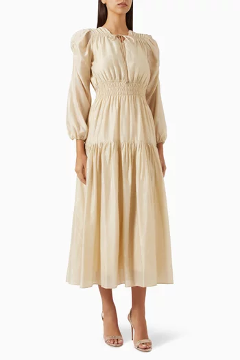 Ruffle Dress in Lyocell