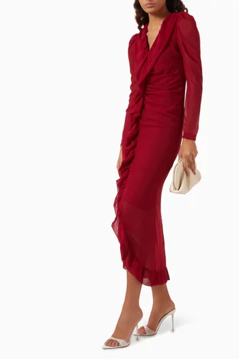 Printed Frill Dress