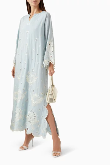 Broderie Anglaise Kaftan in Cotton