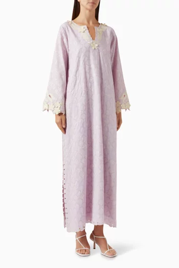 Broderie Anglaise Kaftan in Cotton