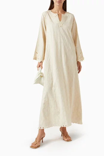 Broderie Anglaise Kaftan in Cotton