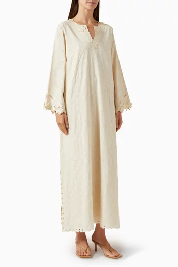 Broderie Anglaise Kaftan in Cotton