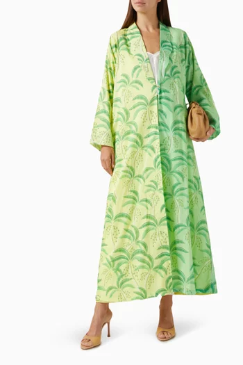 Printed Abaya in Cotton