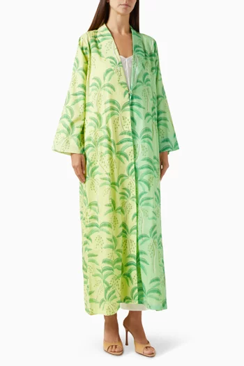 Printed Abaya in Cotton