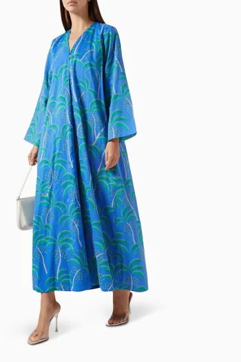 Printed Abaya in Cotton
