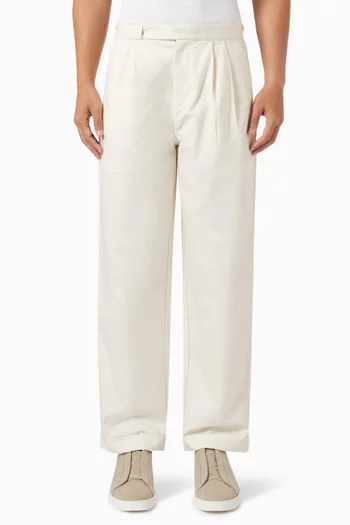 Tennis Trousers in Cotton Blend