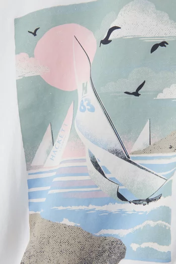 Sailing Graphic-print T-shirt in Cotton-jersey