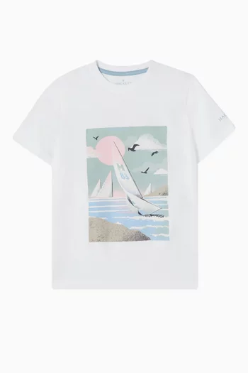 Sailing Graphic-print T-shirt in Cotton-jersey