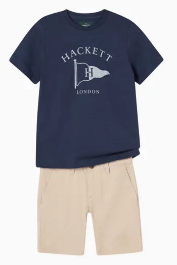 Logo-embroidered Chino Shorts