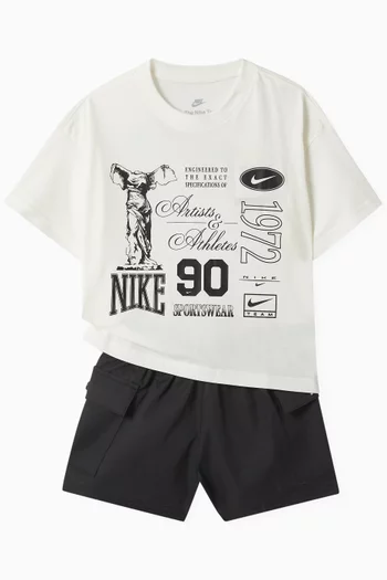 Graphic Logo T-Shirt in Cotton