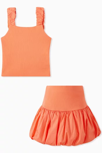 Top & Bubble Skirt Set