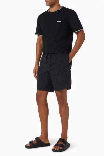 Logo-embroidered Swim Shorts in Recycled Nylon