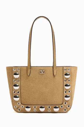 Mini Nellcôte Shopper Tote Bag in Suede