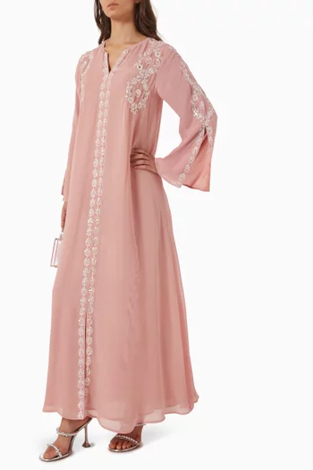 Mirror-embellished Kaftan