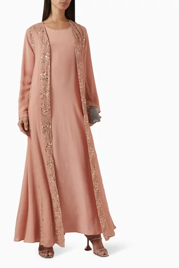 Sequin-embellished Abaya