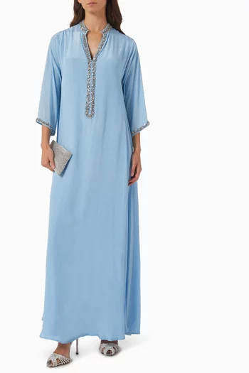 Crystal-embellished Kaftan