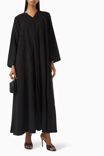 Lace-embellished Abaya