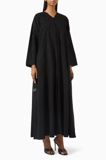 Lace-embellished Abaya