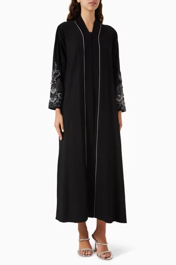 Thread & Bead-embellished Abaya