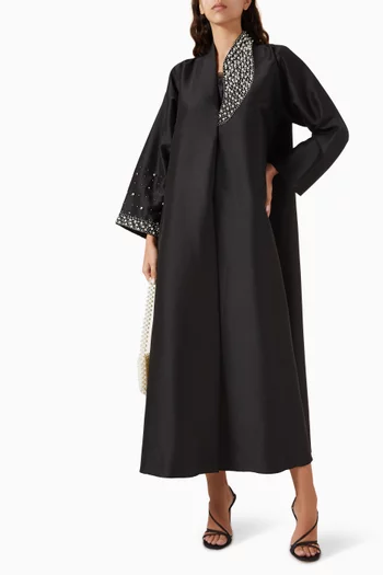 Pearl-embellished Abaya