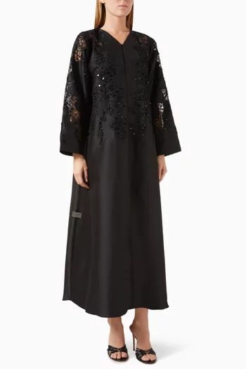 Lace Embellished Abaya