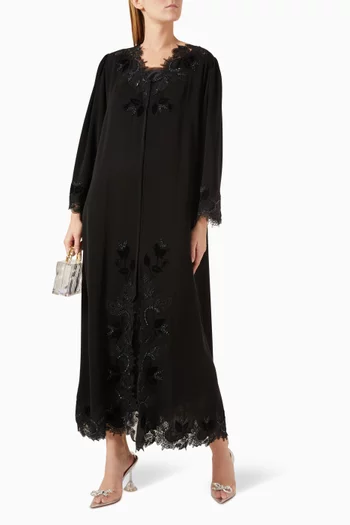 Lace Embellished Abaya