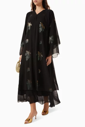 Sequin-embellished Abaya